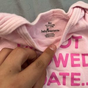 Pink Baby Starter onesie